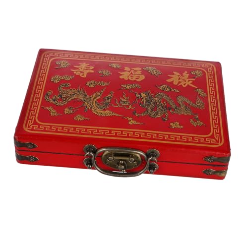 YARNOW Portable Mahjong Aufbewahrungsbox Transparente Mahjong Box mit Elegantem Design Großem Stauraum und Vielseitige Nutzung im Zuhause für Reisen und Familienunterhaltung von YARNOW