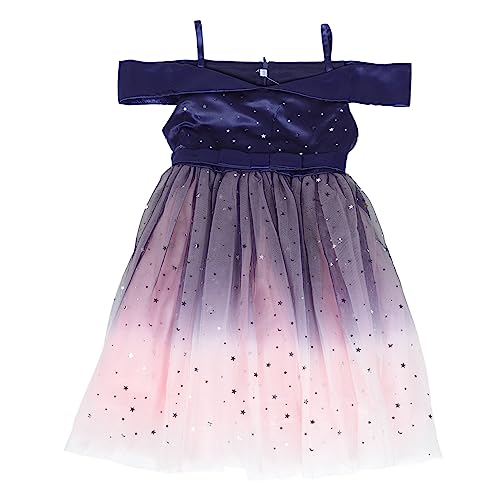 YARNOW Prinzessin Kleid Geschwollener Rock Kostüm Weihnachten Pailletten Kleiden Sich Ballettröckchen Ärmelloses Kleid Mädchen Hochzeitskleid Prinzessinkleid Polyester (Polyester) Violett von YARNOW