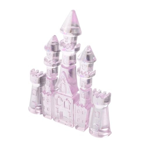 YARNOW Prinzessinnen-schlösser-Spielzeug, Rosafarbenes Schloss-Spielzeug Für Mädchen, Kristall-Schloss-Modell Für Kinder, Ideal Für Zum Thema Prinzessin Und Pädagogisches von YARNOW