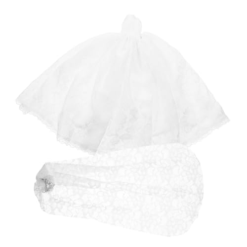 YARNOW Puppen Brautkleid mit Langem Schleier Weißes Hochzeitskleid für Puppen Weiches Waschbares Material Großes Rockdesign Leicht und Tragbar für Kinderspielzeug und DIY YARNOW Puppen Brautkleid mit Langem Schleier Weißes Hochzeitskleid für Puppen Weiches Waschbares Material Großes Rockdesign Leicht und Tragbar für Kinderspielzeug und DIY von YARNOW