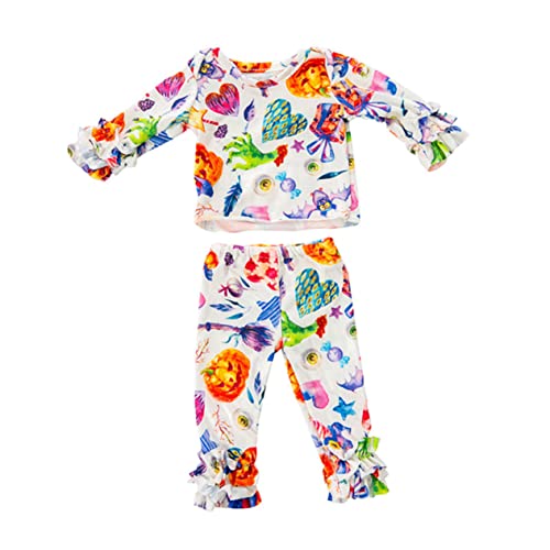 YARNOW Puppen Halloween Kostüm mit Langarmshirt und Hose Puppenkleidung mit Halloween Sicherer Baumwollstoff Einfach Anzuziehen Passend für Amerikanische Mädchenpuppen YARNOW Puppen Halloween Kostüm mit Langarmshirt und Hose Puppenkleidung mit Halloween Sicherer Baumwollstoff Einfach Anzuziehen Passend für Amerikanische Mädchenpuppen von YARNOW