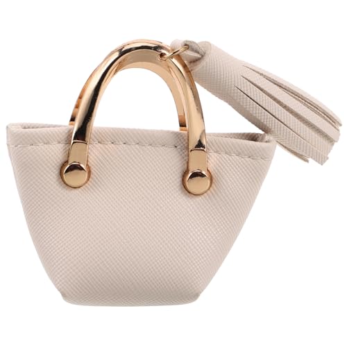 YARNOW Puppenhandtasche Weißes Kunstleder Aufklappbar Kreatives Zubehör für Puppenhaus DIY Dekoration für Sammler YARNOW Puppenhandtasche Weißes Kunstleder Aufklappbar Kreatives Zubehör für Puppenhaus DIY Dekoration für Sammler von YARNOW