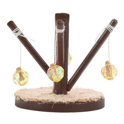YARNOW Puppenhaus-Miniatur-katzenspielzeug: Haustier-rollenspielspielzeug, Kätzchen-kratzmatte, Mini-baummodell Mit Hängendem Ball Für Kinder, Mädchen, Vorschul-Kleinkind-Spielplatz YARNOW Puppenhaus-Miniatur-katzenspielzeug: Haustier-rollenspielspielzeug, Kätzchen-kratzmatte, Mini-baummodell Mit Hängendem Ball Für Kinder, Mädchen, Vorschul-Kleinkind-Spielplatz von YARNOW