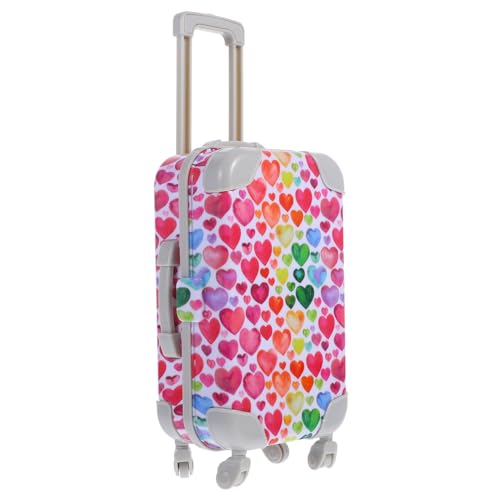 YARNOW Puppenhaus Reisekoffer Für Farbenfroher Koffer Mit Zubehör Für Puppenhausspiel Und Kreative Reisen Mini Gepäckkoffer von YARNOW