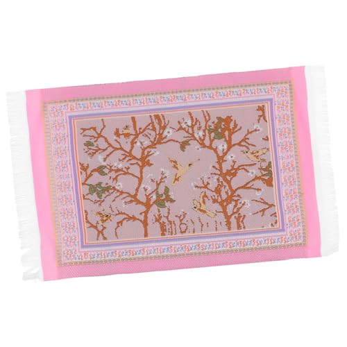 YARNOW Miniatur Teppich Für Puppenhaus Woven Dollhouse Rug Dekoration Für Spielszene Hochwertige Verarbeitung Für Kleine Puppen Und Mikro-landschaften YARNOW Miniatur Teppich Für Puppenhaus Woven Dollhouse Rug Dekoration Für Spielszene Hochwertige Verarbeitung Für Kleine Puppen Und Mikro-landschaften von YARNOW