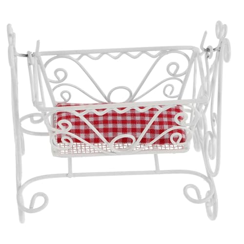 YARNOW Puppenhausmöbel Puppenhausbett Puppenstubenmöbel Miniatur Dollhouse Badezimmer Babytrage für Puppen Babydoll Crib Puppenhaus-Mini-Nachttisch Puppenhaus-Miniaturen Legierung YARNOW Puppenhausmöbel Puppenhausbett Puppenstubenmöbel Miniatur Dollhouse Badezimmer Babytrage für Puppen Babydoll Crib Puppenhaus-Mini-Nachttisch Puppenhaus-Miniaturen Legierung von YARNOW