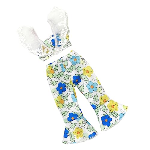 YARNOW Puppenkleidung für Puppen Stilvolles Jumpsuit mit Hängeriemen und Bedruckten Schlaghosen Kostüm für Fantasie und Kreativität YARNOW Puppenkleidung für Puppen Stilvolles Jumpsuit mit Hängeriemen und Bedruckten Schlaghosen Kostüm für Fantasie und Kreativität von YARNOW