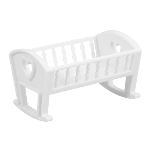 YARNOW Puppenkrippe Weißes Bett Puppenhaus Möbelornament Dekoratives Zubehör Für Puppenzimmer Für Kreative Spielwelten Und Fotorequisiten YARNOW Puppenkrippe Weißes Bett Puppenhaus Möbelornament Dekoratives Zubehör Für Puppenzimmer Für Kreative Spielwelten Und Fotorequisiten von YARNOW