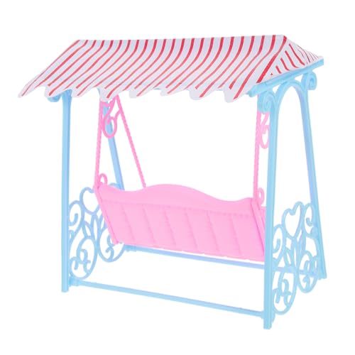 YARNOW Puppenschaukel Modell für Puppenhaus Zubehör Mini Schaukelstuhl als Dekoration und DIY Fotorequisite Geeignet für Mädchen und Miniaturhäuser von YARNOW