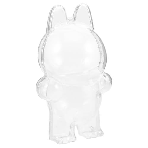 YARNOW Puppenschutzhülle Vitrine Figurenkoffer Tasche Displays Miniatur Aufbewahrungskoffer Displayboxen Tischdisplay Durchsichtige Displaytasche Für Puppen Figuren von YARNOW