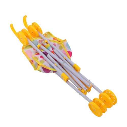 YARNOW Puppenwagen für Kleinkinder Leichter Puppenbuggy Jahre für Rollenspiele und Eltern Interaktion Sicheres und Langlebiges Zubehör für Puppenhäuser von YARNOW