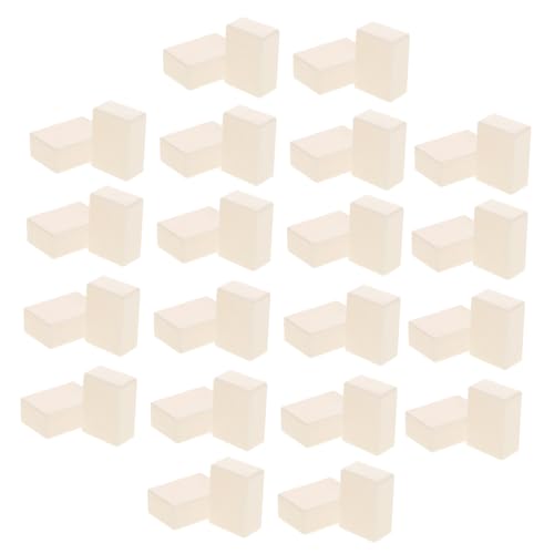 YARNOW Quadratische weiße Schachfigur Dame Brettspiel Weiße Blöcke Großes Dame-Brettspiel Spielchips originelles Murmelspiel Spielzubehör für Dame Ausdrucksblöcke Acryl Beige von YARNOW
