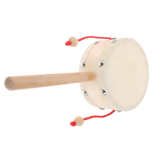 YARNOW Rasseltrommel aus Holz mit Schafspelz Traditionelles Chinesisches Schlaginstrument für Kindergarten Leicht Handlich und Kindgerecht Lackiert Fördert Rhythmusgefühl und Kreativität YARNOW Rasseltrommel aus Holz mit Schafspelz Traditionelles Chinesisches Schlaginstrument für Kindergarten Leicht Handlich und Kindgerecht Lackiert Fördert Rhythmusgefühl und Kreativität von YARNOW