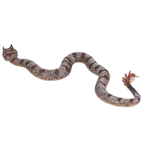 YARNOW Realistische Gummischlange TPR Silikon Flexibel Fake Snake Gartendeko Vogelabwehr Halloween Streich Requisite Lebensnahe Schlange Pseudocerastes Urarachnoides von YARNOW