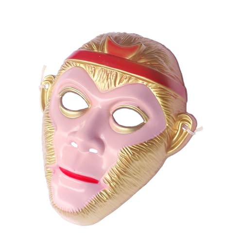 YARNOW Realistische Monkey Mask Cosplay Maske Verstellbar Wiederverwendbar für Halloween Kostümfest Maskerade Party von YARNOW