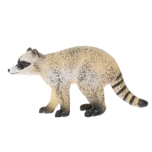 YARNOW Waschbär Figur Spielzeug Statue Ornament Tierdekoration Aus Kunststoff Für Heimdekoration Schreibtisch Schale Schlafzimmer Garten Wildtier Modell von YARNOW