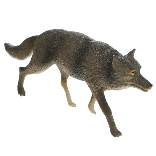 YARNOW Realistische Simulation Wolf Figur aus Robustem Kunststoff Detailgetreues Miniatur wildtiermodell Lebensecht Gestaltete Wolf Figurine als Edukatives Kinderspielzeug und YARNOW Realistische Simulation Wolf Figur aus Robustem Kunststoff Detailgetreues Miniatur wildtiermodell Lebensecht Gestaltete Wolf Figurine als Edukatives Kinderspielzeug und von YARNOW
