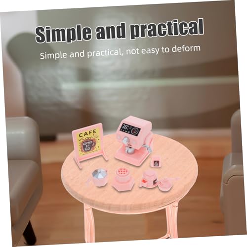 YARNOW Realistisches Mini Kaffeemaschine Spielset Teilig Kinderküche Zubehör für Rollenspiele Kleinkinder Kreativität Familienspaß und Dekoration von YARNOW