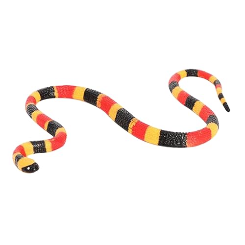 YARNOW Realistisches Schlangenmodell Kognitives Tiermodell Deko Kunsttier Wildtier Figur für Halloween Party und Wohnkultur von YARNOW