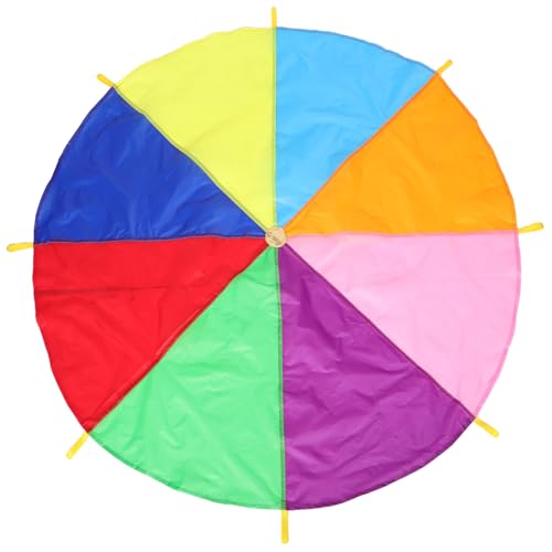 YARNOW Regenbogen-Regenschirm-Spiel-Requisiten Fallschirm Trampolin Zeltabdeckung Weihnachts-Fallschirm- Kleiner Fallschirm für Stoff YARNOW Regenbogen-Regenschirm-Spiel-Requisiten Fallschirm Trampolin Zeltabdeckung Weihnachts-Fallschirm- Kleiner Fallschirm für Stoff von YARNOW