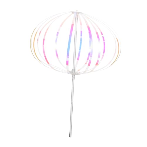 YARNOW Regenbogen -Twist -Stick lustiges Spielspielzeug Blasenstöcke Perlenbrettspiel Zappelspielzeug Ringe Zirkusausrüstung für Wirbelstock Plastik von YARNOW