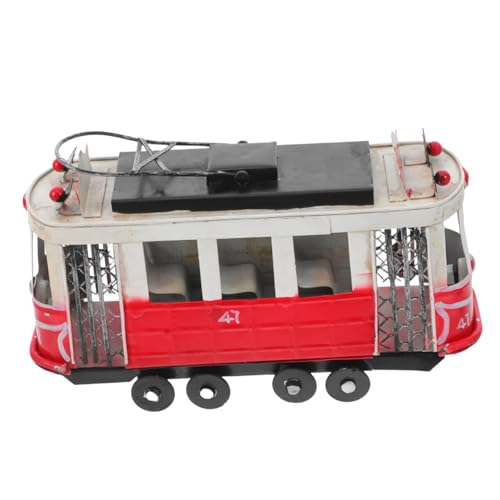 YARNOW Retro Eisenbus Sammlerstück Dekorative Figur für Zuhause und Büro Nostalgisches Souvenir für Reisen und Veranstaltungen Langlebiges Design aus von YARNOW