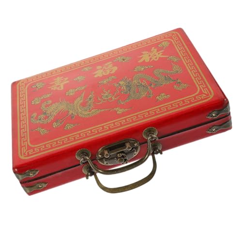 YARNOW Retro Mahjong Aufbewahrungsbox aus Handheld Mahjong mit Griff für Reise Vielseitige Aufbewahrungslösung und Haushaltsgegenstände Robustes PU Material für Zuhause und Unterwegs YARNOW Retro Mahjong Aufbewahrungsbox aus Handheld Mahjong mit Griff für Reise Vielseitige Aufbewahrungslösung und Haushaltsgegenstände Robustes PU Material für Zuhause und Unterwegs von YARNOW