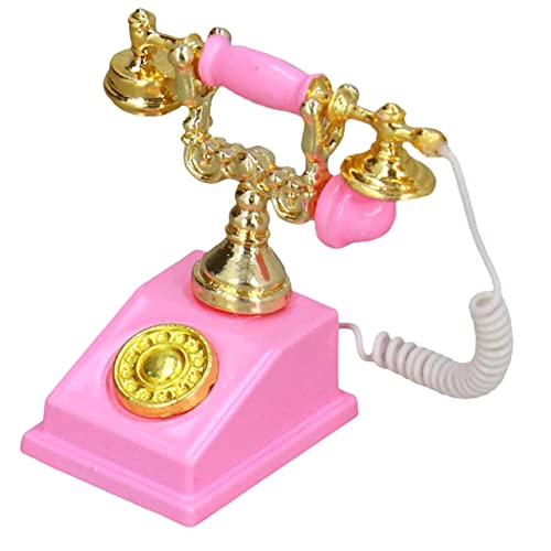 YARNOW Retro Telefonmodell Kleines Vintage Telefon Für Mikro Telefon Nostalgische Telefon Dekoration Für Sammler von YARNOW