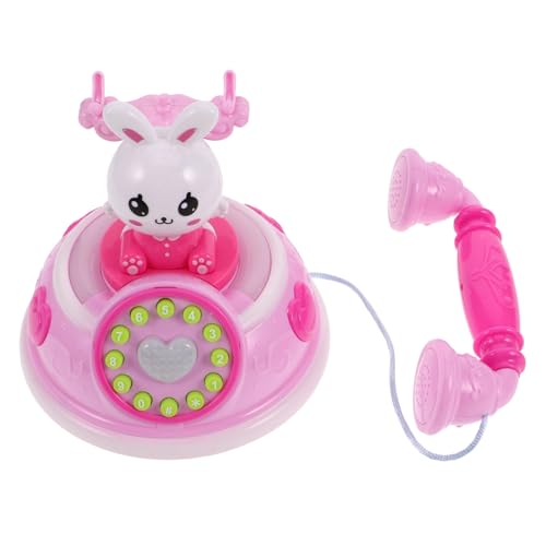 YARNOW Retro-telefonspielzeug Wählscheibentelefon -Telefon Altes Handy Kind Vorgeben Telefon Gunst Der Geburtstagsfeier Plastik Rosy von YARNOW