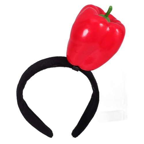 YARNOW Rotes Paprika Stirnband Haaraccessoire für Partys Feste und Besondere Anlässe Flexibles Design für Bequemen Sitz Langlebig und Farbenfroh für Frauen von YARNOW