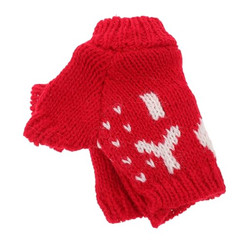 YARNOW Rotes Puppenpullover aus Baumwolle Austauschbar DIY Bär Pullover für Miniatur Puppen Kreative Babypuppen Kleidung Vielseitige Stofftier Kostümdekoration YARNOW Rotes Puppenpullover aus Baumwolle Austauschbar DIY Bär Pullover für Miniatur Puppen Kreative Babypuppen Kleidung Vielseitige Stofftier Kostümdekoration von YARNOW