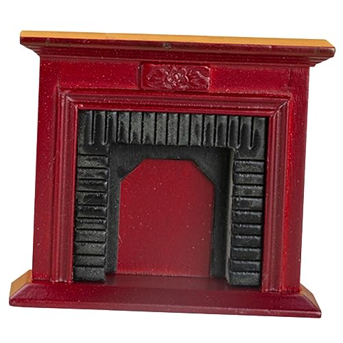 YARNOW Rotes Vintage Kaminregal Kleine Haus Deko Szene Dekoration für Puppenhäuser Kompaktes Leichtes Micro Landschafts Zubehör YARNOW Rotes Vintage Kaminregal Kleine Haus Deko Szene Dekoration für Puppenhäuser Kompaktes Leichtes Micro Landschafts Zubehör von YARNOW