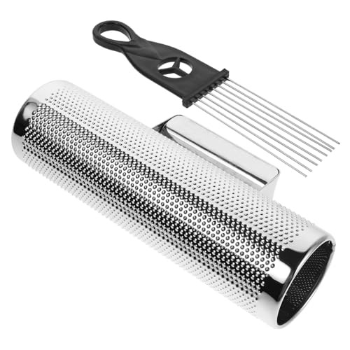 YARNOW Schlaginstrument Aus Metall Guiro-Instrument Mit Schaber Junge Mädchen-handpercussion Edelstahl-Musikinstrument Für Musikausbildung von YARNOW