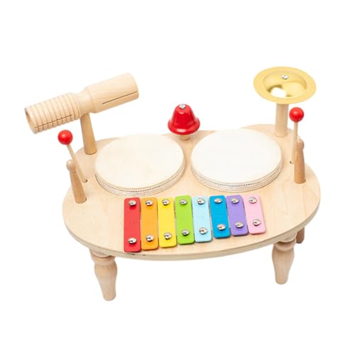 YARNOW Schlagzeug Set für Multifunktionales Musikinstrument für Jungen und Frühes Lernspielzeug für Kreative und Konzentrierte Entwicklung für Partys und Spiele Drinnen und Draußen Leicht YARNOW Schlagzeug Set für Multifunktionales Musikinstrument für Jungen und Frühes Lernspielzeug für Kreative und Konzentrierte Entwicklung für Partys und Spiele Drinnen und Draußen Leicht von YARNOW