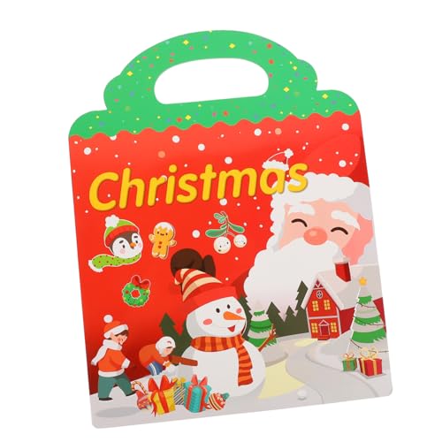 YARNOW Selbstklebendes Weihnachts Stickerbuch für DIY Lernspielzeug mit Wiederverwendbaren Stickern Fördert Kreativität Vorstellungskraft und Eltern Junge Mädchen Interaktion YARNOW Selbstklebendes Weihnachts Stickerbuch für DIY Lernspielzeug mit Wiederverwendbaren Stickern Fördert Kreativität Vorstellungskraft und Eltern Junge Mädchen Interaktion von YARNOW
