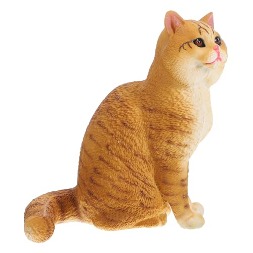 YARNOW Simulation Figurine Realistische Katzenfigur aus Hochwertigem Kunststoff Dekoration für Garten und Zuhause Lernspielzeug für Katzenliebhaber YARNOW Simulation Figurine Realistische Katzenfigur aus Hochwertigem Kunststoff Dekoration für Garten und Zuhause Lernspielzeug für Katzenliebhaber von YARNOW