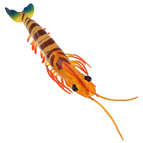 YARNOW Simulation Shrimp Modellfigur für Realistische Dekoration aus Langlebigem Material für Schlafzimmer und Lernspielzeug über Meereslebewesen von YARNOW