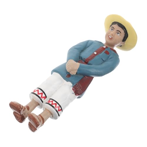 YARNOW Simulationscharaktermodell Jungenfiguren-Ornamente Ethnische Partei bevorzugt Lil Woodzeez lustige Halloween-Kostüme für Erwachsene Paare Zahlen Tiere PVC von YARNOW