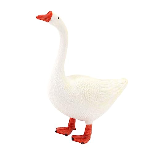 YARNOW Simulationsgans Handwerksstatue Für Desktop Dekoration Design Für Freunde Für Auto Und Kinderzimmer Stabiler Stand Für Jede Fläche von YARNOW