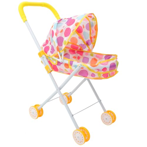YARNOW Simulationswagen Kinderwagen Babypuppen Mädchen Puppenwagen Für 5 Jährige Mädchen Puppenwagen Für 1 Jährige Mädchen Kinderwagen Für Puppen Puppenhaus Dekorationen Kunststoff von YARNOW