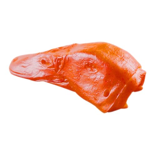 YARNOW Simuliertes Entenkopfmodell neuartiges Lebensmittelmodell Simulation von Lebensmitteldekor Vitrine Lebensmitteldekoration künstliches Lebensmittelmodell Küchendekor PVC Hellbraun von YARNOW