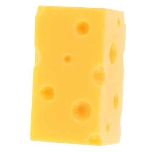 YARNOW Simuliertes Käsemodell Anzeige künstlich Fälschung Material Miniatur deko Simulations-Lebensmittelmodell-Requisiten gefälschte Lebensmittelauslagen lebensechter Käse Harz Gelb von YARNOW