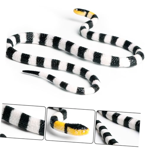 YARNOW Simuliertes Korallenschlangenmodell Dekoration aus Kunststoff Realistisches Reptilienornament für Innenbereich Detailgetreue Schlangenfigur Stilvolle Tischdekoration in von YARNOW