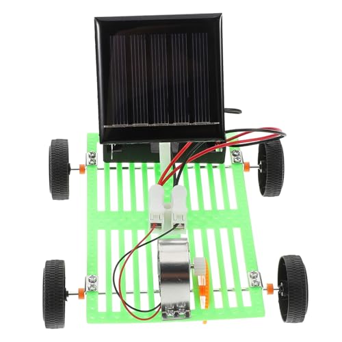YARNOW Solarauto DIY-pädagogische technische Experimente solarbetriebenes Fahrzeug Modellbausatz für Solarfahrzeuge Bastelsets für Jungen Lehrstütze Lehrhilfe Solarplatten von YARNOW