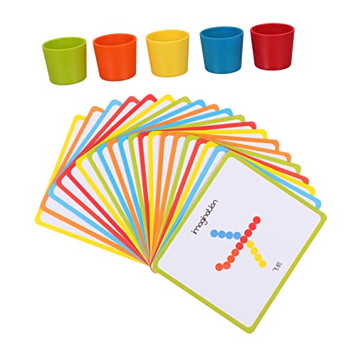 YARNOW Sortierbecher Premium Lernspielzeug für Farberkennung und Zählung Holzspielzeug Farben und Formwahrnehmung YARNOW Sortierbecher Premium Lernspielzeug für Farberkennung und Zählung Holzspielzeug Farben und Formwahrnehmung von YARNOW