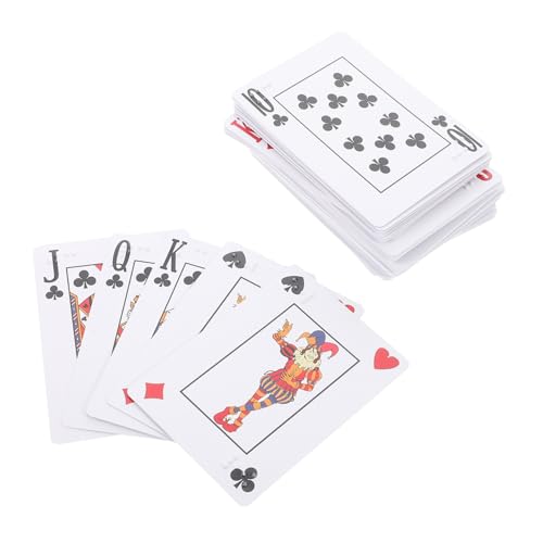 YARNOW Spielkarten in Blindenschrift Halloween-Spielkartendeck Jumbo-Spielkarten Braille-Bücher Karten schulfreundliche Spielkarten Braille-Plakat Papier von YARNOW