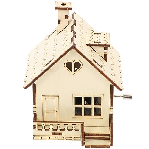 YARNOW Spieluhr Hausform aus Holz Dekoratives Musikinstrument für Hochzeitsgeschenk Langlebig und Praktisch für Heimdekoration und Kreative YARNOW Spieluhr Hausform aus Holz Dekoratives Musikinstrument für Hochzeitsgeschenk Langlebig und Praktisch für Heimdekoration und Kreative von YARNOW