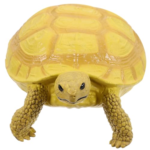 YARNOW Spielzeugschildkröte Lebensnahe Landschildkrötenfigur Kognitives Lernspielzeug für Schulprojekte und Tiermotive aus Robustem Kunststoff von YARNOW