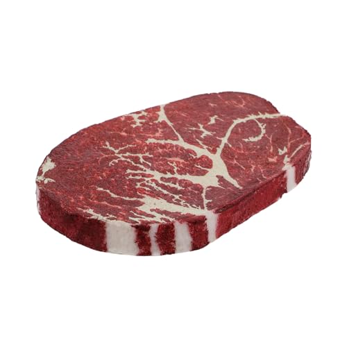 YARNOW Steak-Modell Fleisch Lebensechtes Lebensmittelmodell Anzeige Marketing Künstliches Steak Für Die Fotografie Gefälscht Stütze Braten Kochen Simulieren Polymer Harz von YARNOW