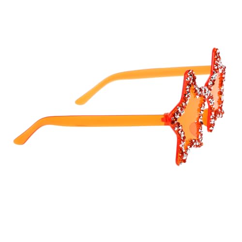 YARNOW Sterne Sonnenbrille rahmenlose sonnenbrille für herren Party-Star-Brille Sternförmige Sonnenbrille coole Sonnenbrille Männer Sternförmige Modebrille Plastik Orange YARNOW Sterne Sonnenbrille rahmenlose sonnenbrille für herren Party-Star-Brille Sternförmige Sonnenbrille coole Sonnenbrille Männer Sternförmige Modebrille Plastik Orange von YARNOW